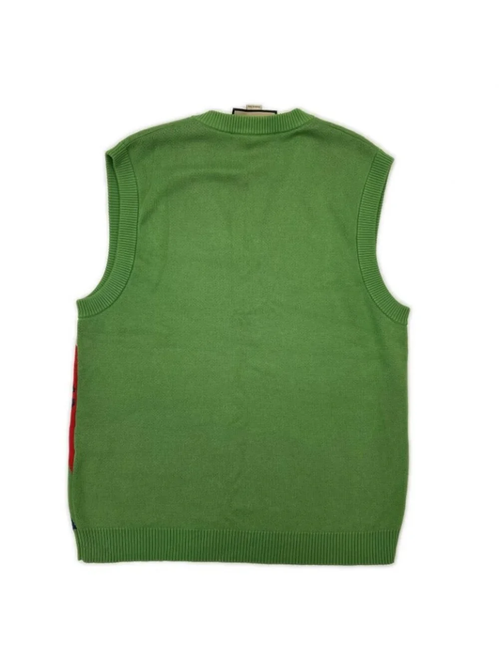 Gucci Green Argyle Knit Vest